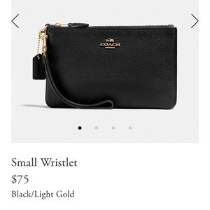 Small Coach Wristlet